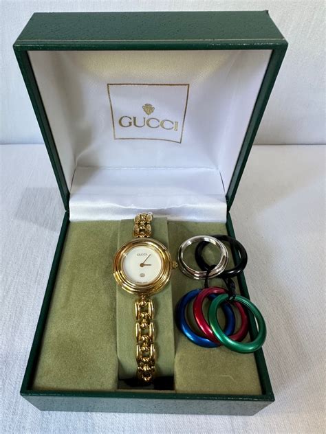 vintage gucci multi bezel watch|authentic Gucci bezel watch.